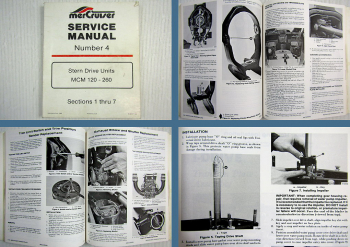 Mercruiser Stern Drive Units MCM 120-260 Service Manual 1986