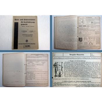 Merk- und Arbeitsblätter für Kraftfahrzeuggewerbe Fachkunde Fachrechnen 1945