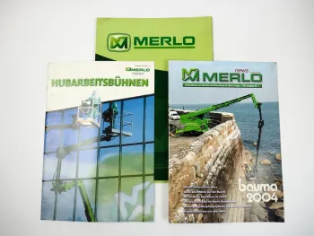 Merlo Hubarbeitsbühnen Prospekt + Vertriebsinformationen 2004
