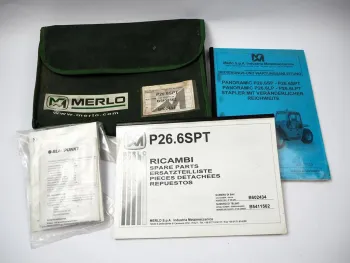 Merlo P26.6 SPT Panoramic Teleskop Stapler Betriebsanleitung Ersatzteilliste