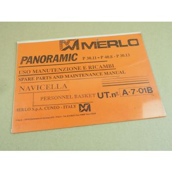 Merlo Panoramic P30.11 P40.8 P30.13 Ersatzteilliste für Personen Korb