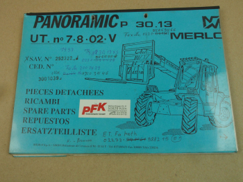 Merlo Panoramic P30.13 Teleskopstapler Bild-Ersatzteilkatalog Ersatzteilliste