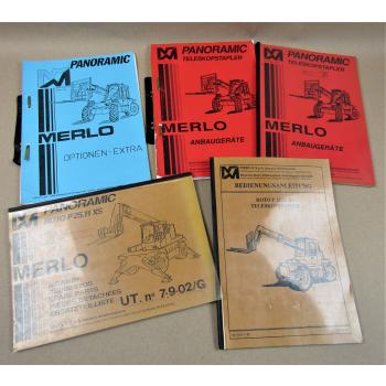 Merlo Roto P25.11 XS Teleskopstapler Bedienung Ersatzteilliste Anbaugeräte Extra