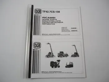 Merlo TF42.7CS-156 Teleskoplader Ersatzteilliste Spare Parts List Ricambi