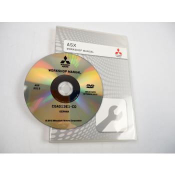 Mitsubishi ASX 2013 Reparatur Werkstatthandbuch DVD Reparaturanleitung
