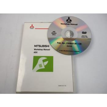 Mitsubishi ASX GAOW 2012 Werkstatthandbuch Reparaturanleitung DVD