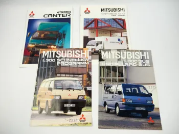 Mitsubishi Canter L300 LKW Kleinbus 4x Prospekt 1989 bis 1997