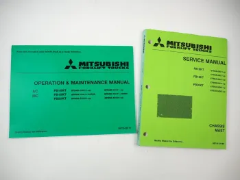 Mitsubishi FB 16 18 20 KT Forklift Truck Operation Maintenance Service Manual