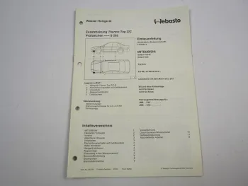 Mitsubishi Ganlant V6/24V GLS Einbauanleitung Webasto Thermo Top Z/C-B Heizung