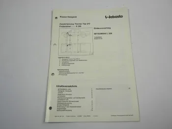 Mitsubishi L200 TD K74T Einbauanleitung Webasto Thermo Top Z/C-D Heizung