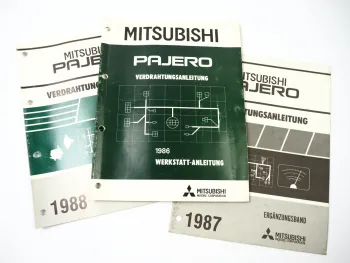 Mitsubishi Pajero I L0 Schaltpläne Elektrik 1986 1987 1988 Werkstatthandbuch