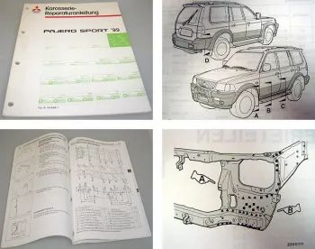 Mitsubishi Pajero Sport 1999 Karosserie Reparaturanleitung Werkstatthandbuch