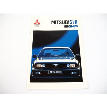 Mitsubishi SigmaTechnische Daten Ausstattung Prospekt 1991