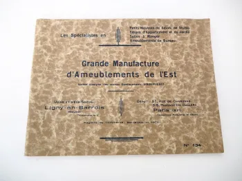 Möbel Katalog ca 1920 Jugendstil Art Deco Ligny Paris Manufacture d Ameublements