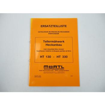 Mörtl HT130 - HT330 Tellermähwerk Heckanbau Ersatzteilliste Parts Book 1997