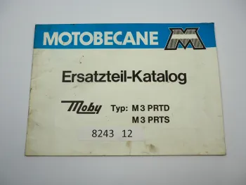 Motobecane Mobylette Moby M3 PRTD PRTS Mofa Ersatzteilliste Ersatzteilkatalog