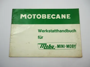 Motobecane Mobylette Moby Minimoby Mofa Werkstatthandbuch Reparaturanleitung