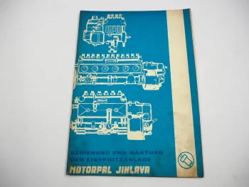 Motorpal Jihlava Einspritzanlage für Dieselmotor Betriebsanleitung Wartung 1979
