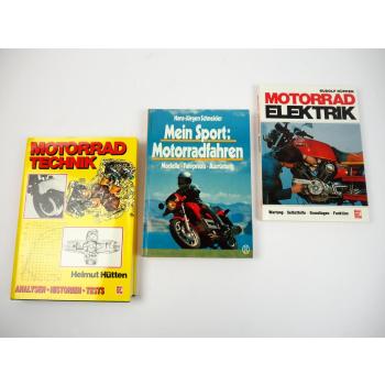 Motorrad Technik Elektrik Modelle Fahrpraxis Ausrüstung Helmut Hütten 1980er J.