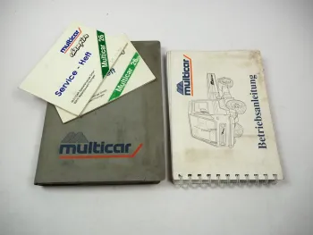 Multicar M26 + A/L/AL Betriebsanleitung & Serviceheft 1994 Bedienung & Wartung