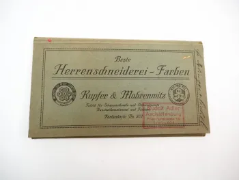 Musterkarte Farbenkarte Nähseide KUMOFIL Kupfer & Mohrenwitz Bamberg