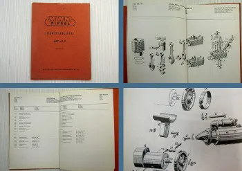 MWM AKD 10 Z 2-Zylinder Spare Parts Ersatzteilliste Ersatzteilkatalog 1963