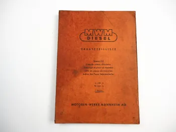 MWM D232-6 TD232-6 Dieselmotor V6 Ersatzteilliste Ersatzteilkatalog