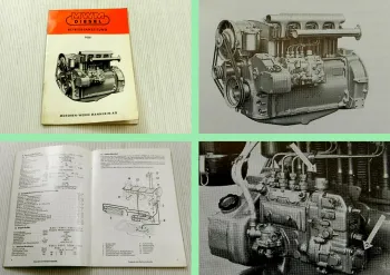 MWM D325 2 bis 6 Zylinder Motor Betriebsanleitung Bedienungsanleitung 1973