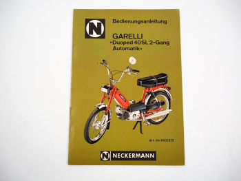 Neckermann Garelli Duoped 40 SL 2Gang Automatik Bedienungsanleitung 1976