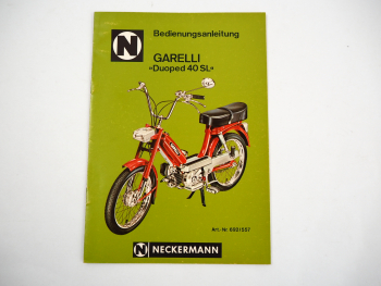 Neckermann Garelli Duoped 40 SL Bedienungsanleitung 1974