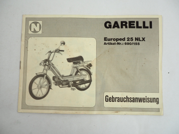 Neckermann Garelli Europed 25 NLX Bedienungsanleitung 1983