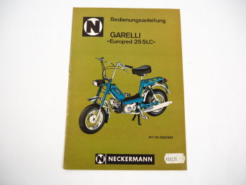 Neckermann Garelli Europed 25 SLC Mofa Bedienungsanleitung 1975