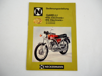 Neckermann Garelli RSL RS Electronic Bedienungsanleitung 1975