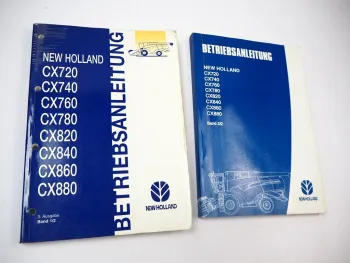 New Holland CX 720 740 760 780 820 840 860 880 Mähdrescher Bedienungsanleitung