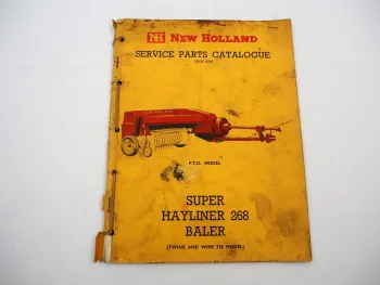 New Holland Super Hayliner 268 Baler Presse Parts List Ersatzteilliste 8/1965