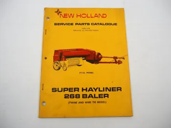 New Holland Super Hayliner 268 Ballenpresse Parts List Ersatzteilliste 3/1970