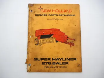 New Holland Super Hayliner 276 Baler Presse Parts List Ersatzteilliste 1970