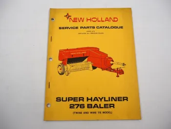 New Holland Super Hayliner 276 Baler Presse Parts List Ersatzteilliste 9/1971