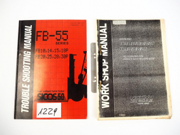 Nichiyu FB - 55 series SICOS50 Electric Forklift Trouble Shooting Manual 1992