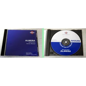 Nissan Almera N16 original Werkstatthandbuch Reparaturanleitung CD Stand 8/2001