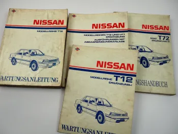 Nissan Bluebird T12 Werkstatthandbuch 1986 Facelift 1988 CA20E Wartungsanleitung