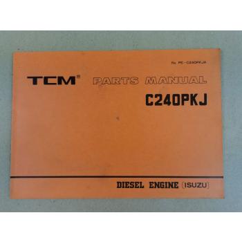 Nissan C240PKJ Engine Parts List TCM FD 15 18 20 23 25 28 30 Z2S Z6 Z7S 1987