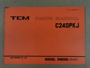 Nissan C240PKJ Engine Parts List TCM FD10 15 18 20 23 25 28 30 Z... 1993