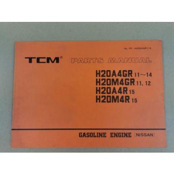 Nissan H20A4GR H20M4R Engine Parts List TCM FG20 FG23 FG25 -FG30 N2S N3 N8 N7S