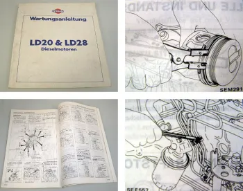 Nissan LD20 LD28 Dieselmotor Werkstatthandbuch Wartungsanleitung 1980