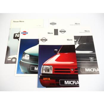 Nissan Micra PKW 5x Prospekt 1989 bis 1993