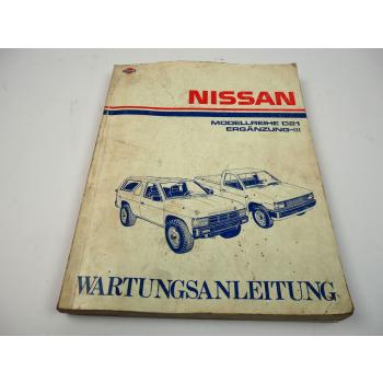 Nissan Pickup D21 Ergänzung III TD25 Z24i Reparaturanleitung Werkstatthandbuch