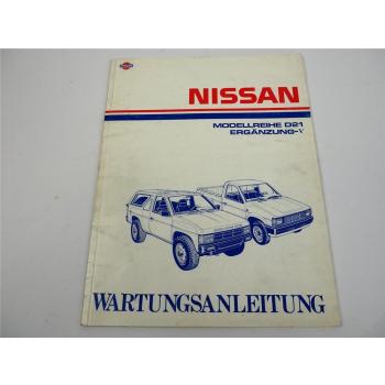 Nissan Pickup D21 Ergänzung V Reparaturanleitung Facelift 1989 Werkstatthandbuch