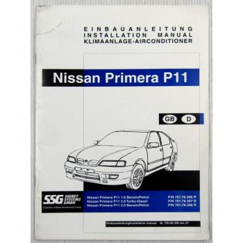 Nissan Primera P11 Einbauanleitung Klimaanlage Airconditioner Installation Manua