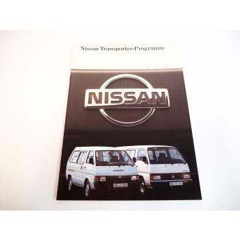 Nissan Urvan Vanette Transporter Programm PKW Prospekt 1990